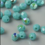 Zdjęcie - Fire Polish Opaque - Turquoise AB (X63130) 4mm